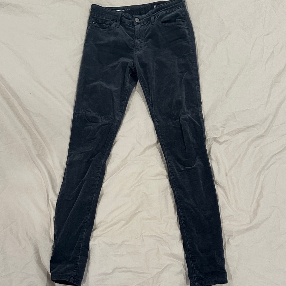 AG Adriano Goldschmied Dark Gray Farrah high rise Skinny Jeans 26